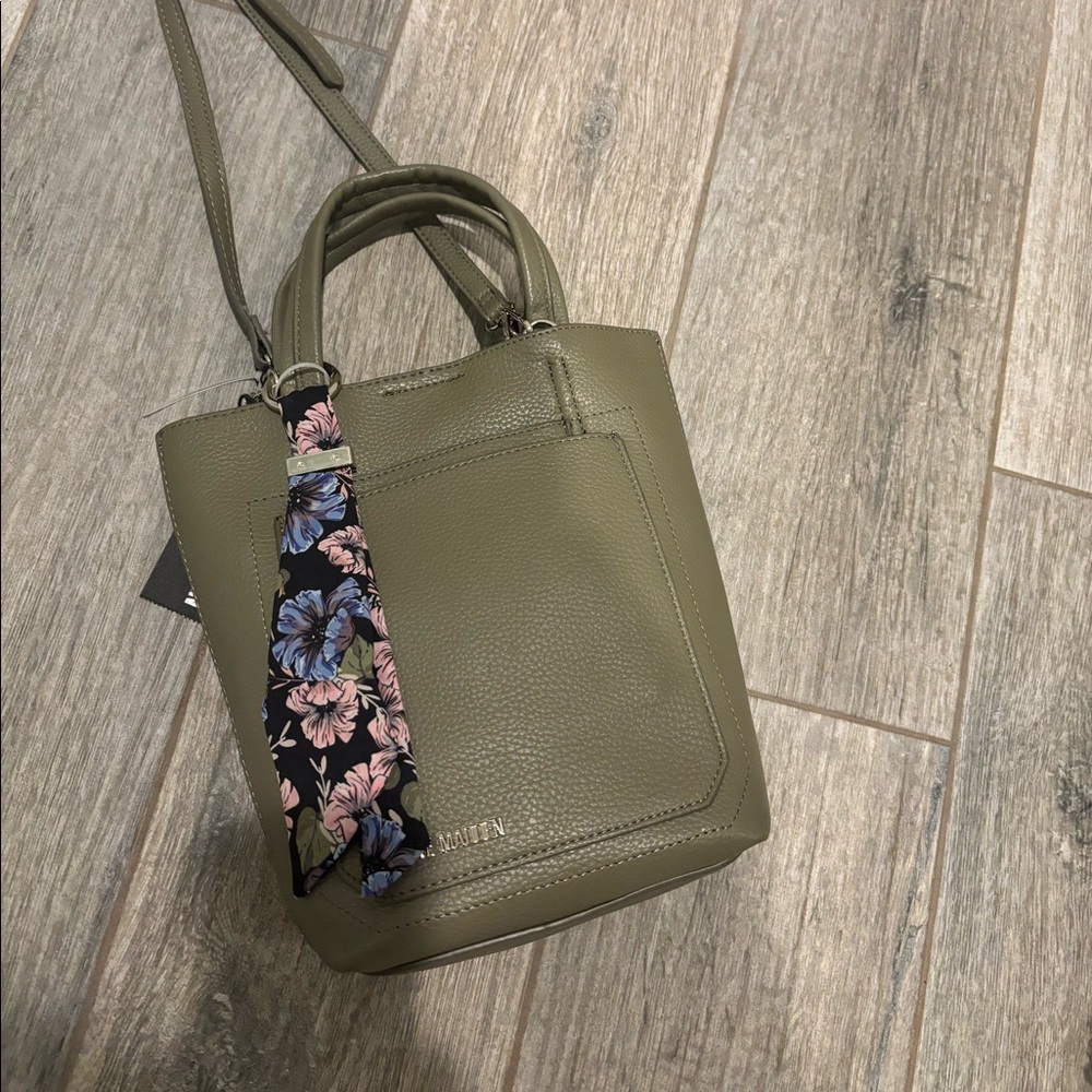 Steve Madden Olive Mini Tote with Scarf